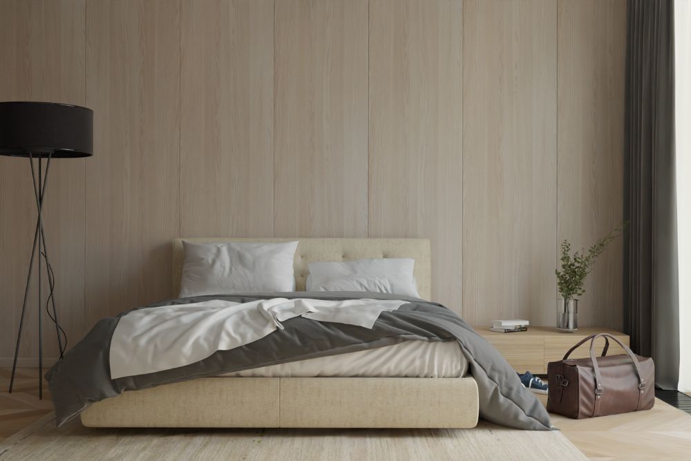 Interior with meloak panel finish